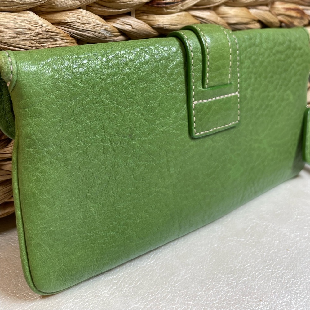 Coach Vintage Rare Green Pebbled Leather Soho Wristlet - Picture 10 of 17
